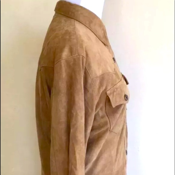 RALPH LAUREN Western Equestrian Glove Soft Suede Leather Coat Dress 8 RARE NWT!! - Picture 9 of 13